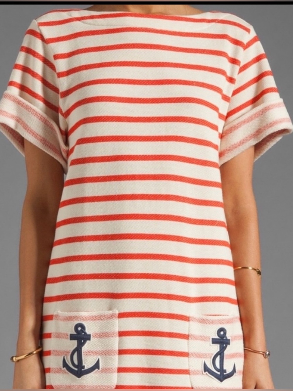 Malene Birger Riviera Stripe Awikio Anchor Dress Size
Medium